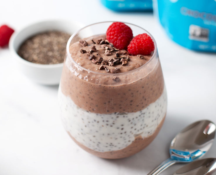 Chocolate & Vanilla Chia Seed Pudding