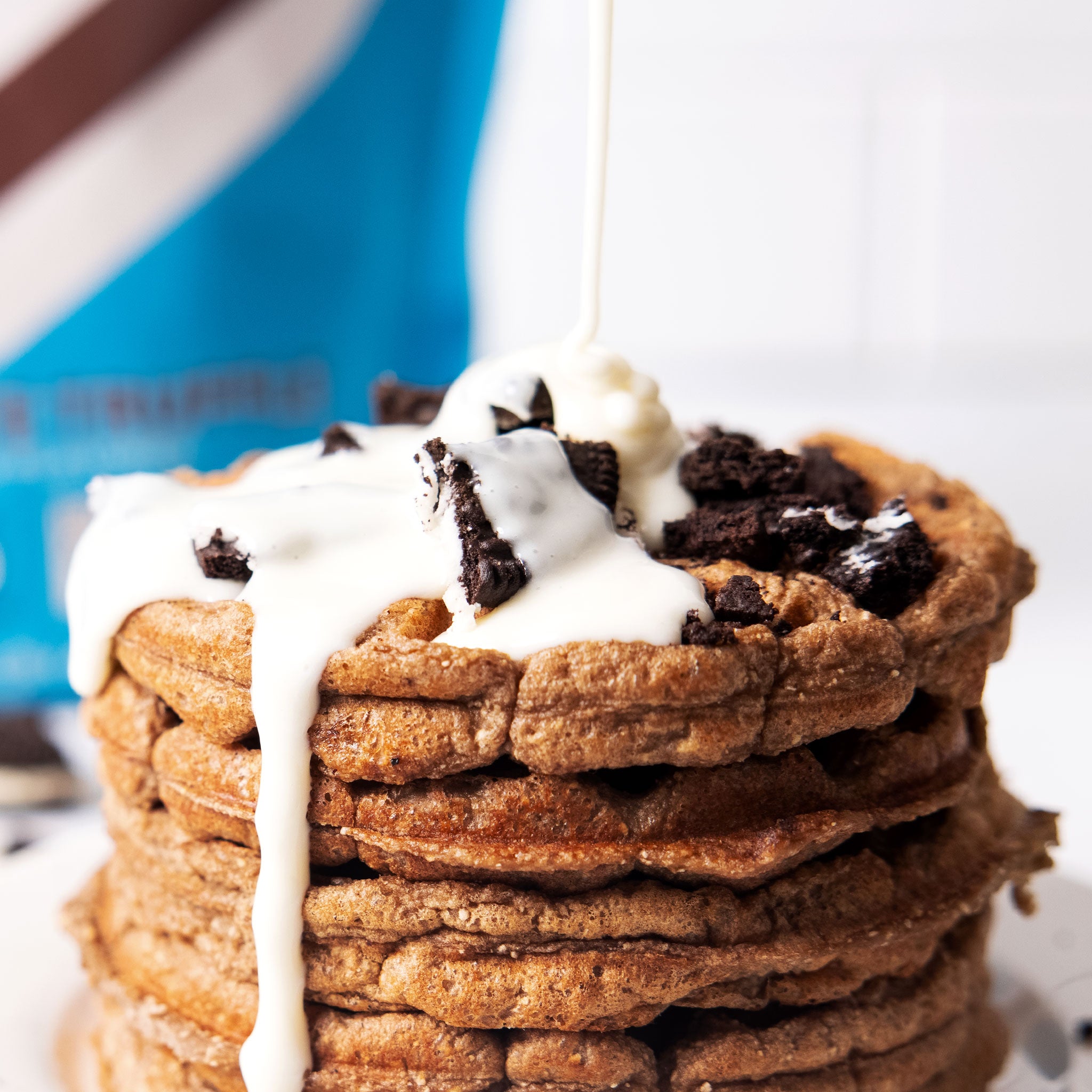 Oreo Protein Waffles