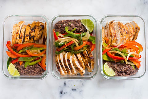 chicken fajita meal prep