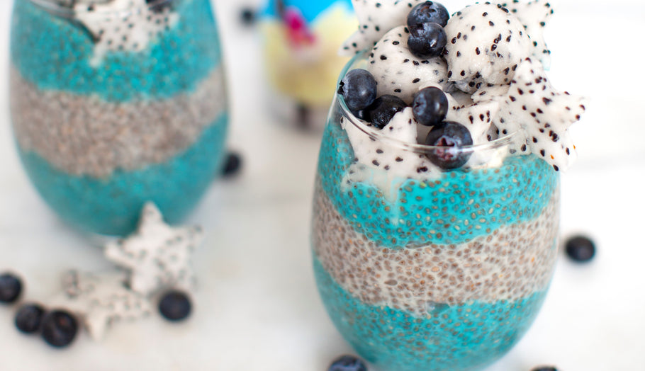 Spirulina Vanilla Chia Seed Pudding