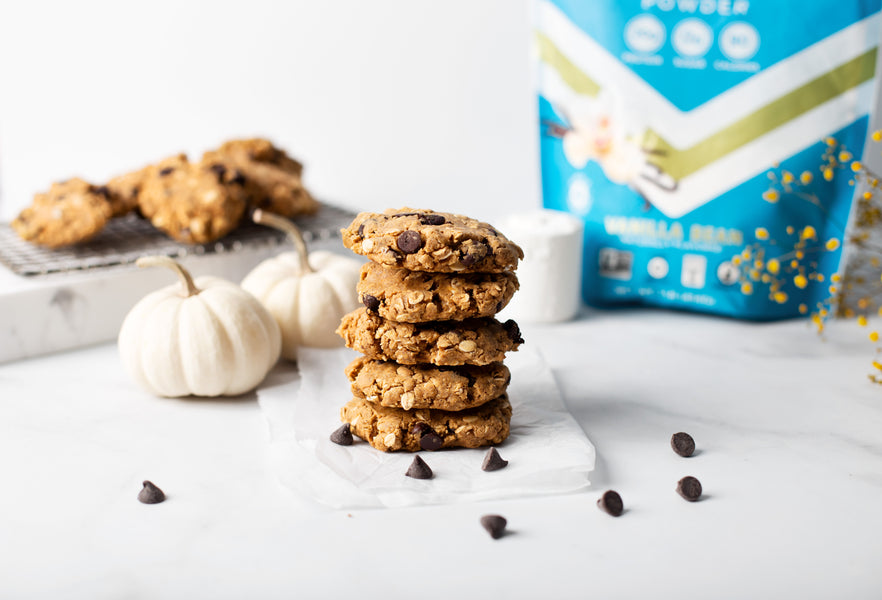 Pumpkin Chocolate Chip Protein Cookies