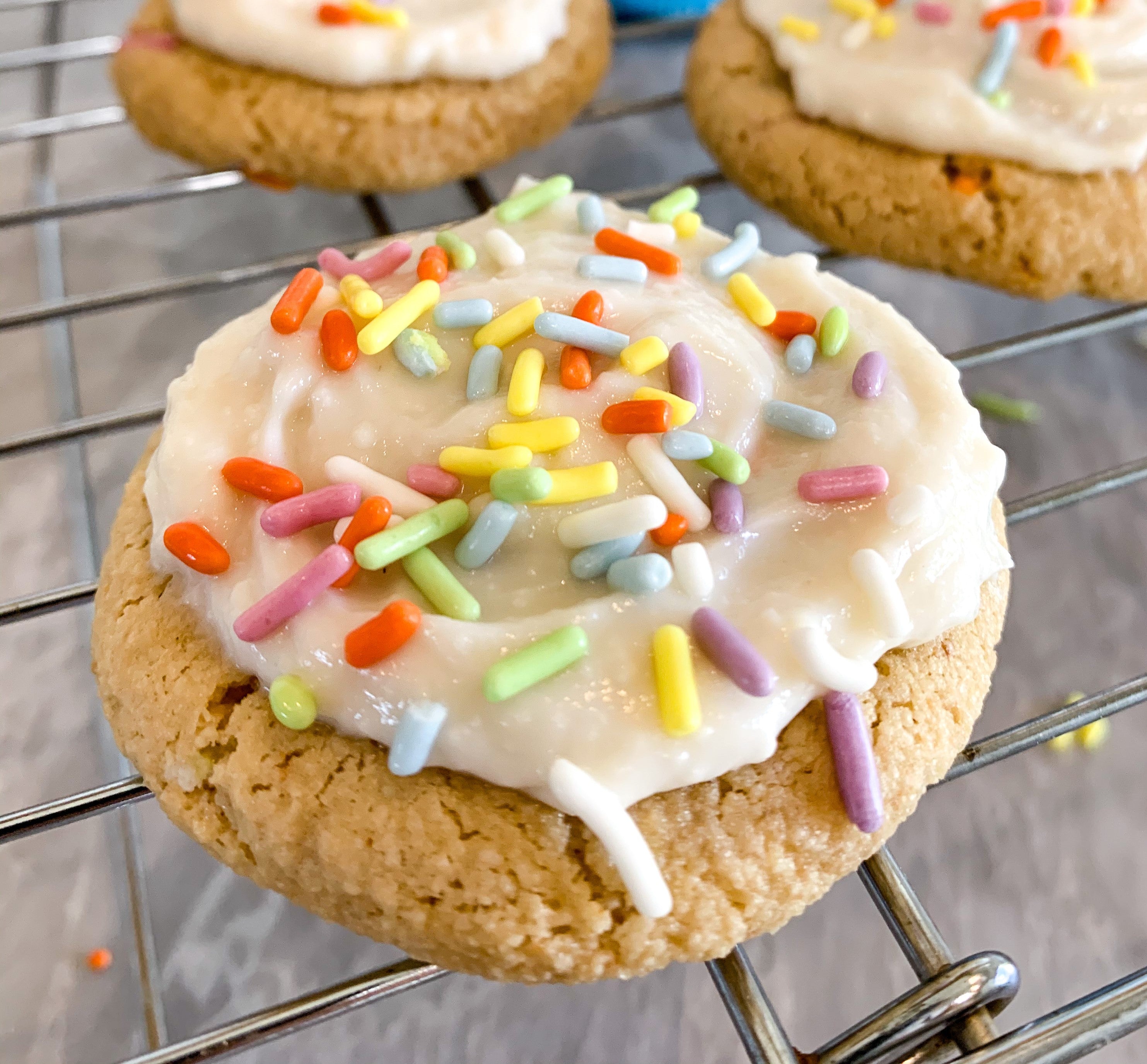 Rainbow Protein Cookies