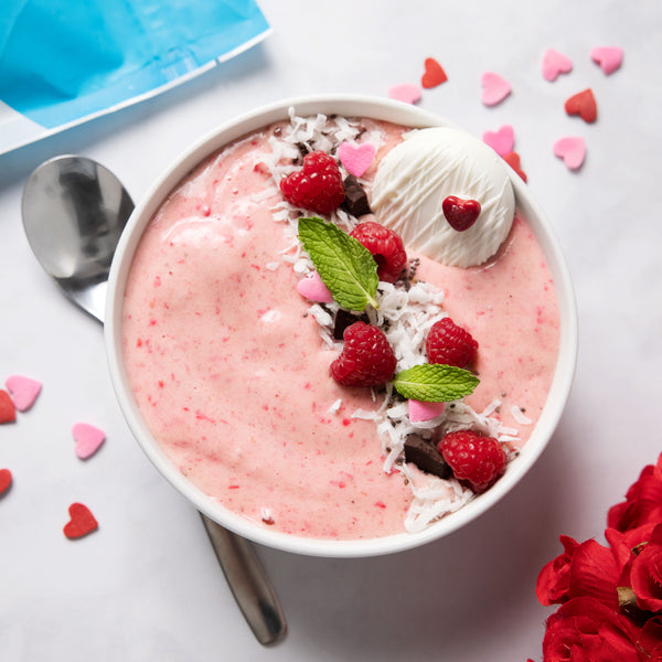 Pink Valentines Day Smoothie Bowl